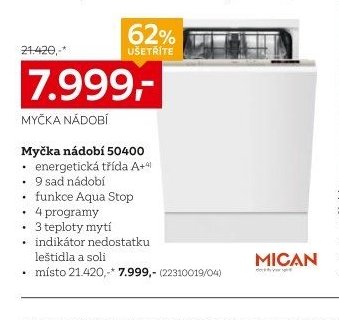 Myčka nádobí 50400