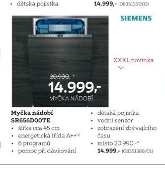 Myčka nádobí SR656D00TE