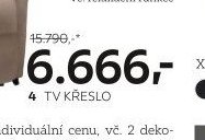 4 TV křeslo