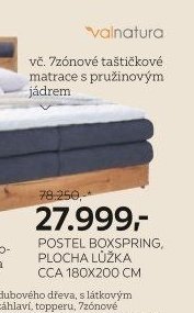 Postel boxspring, plocha lůžka cca 180x200 cm
