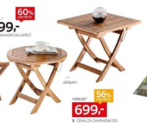 Cena za zahradní odkládací stolek