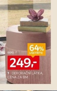 Dekorační látka, cena za bm