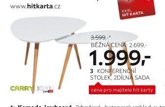 Konferenční stolek 2dílná sada
