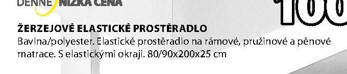 ŽERZEJOVÉ ELASTICKÉ PROSTĚRADLO