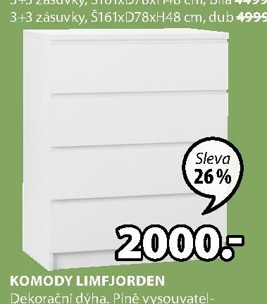 Komoda LIMFJORDEN bílá