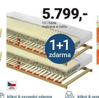 Sada matrace a roštu