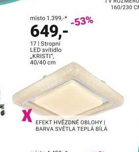 Stropní LED svítidlo „KRISTI“
