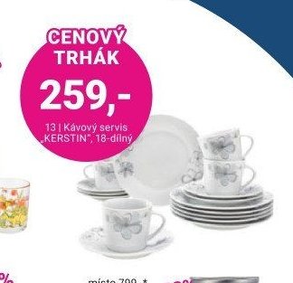 13 | Kávový servis „KERSTIN“, 18-dílný