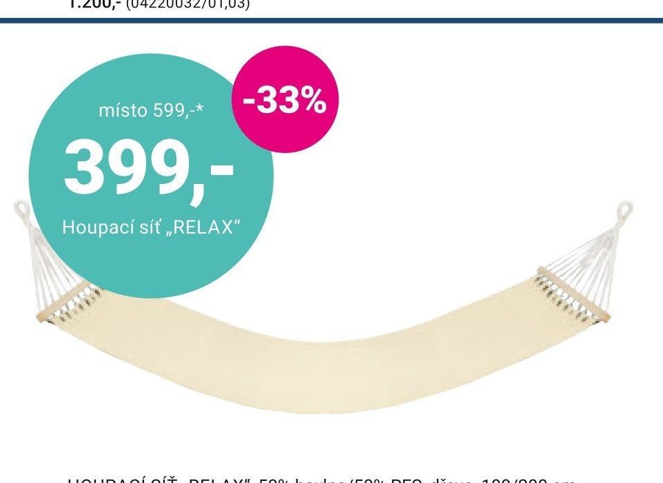 Houpací síť „RELAX“