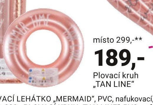Plovací kruh TAN LINE