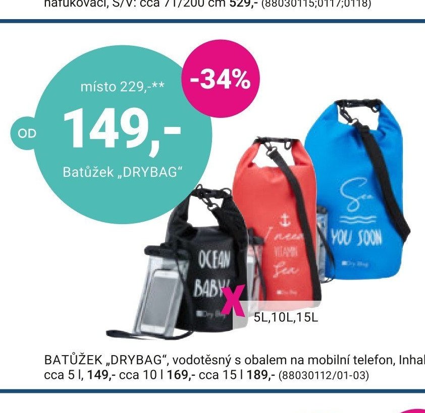 Batůžek DRYBAG