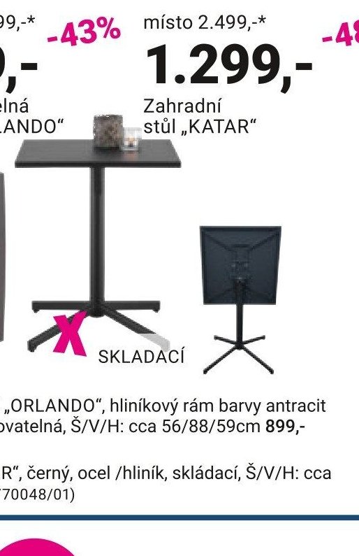 Zahradní stůl „KATAR“