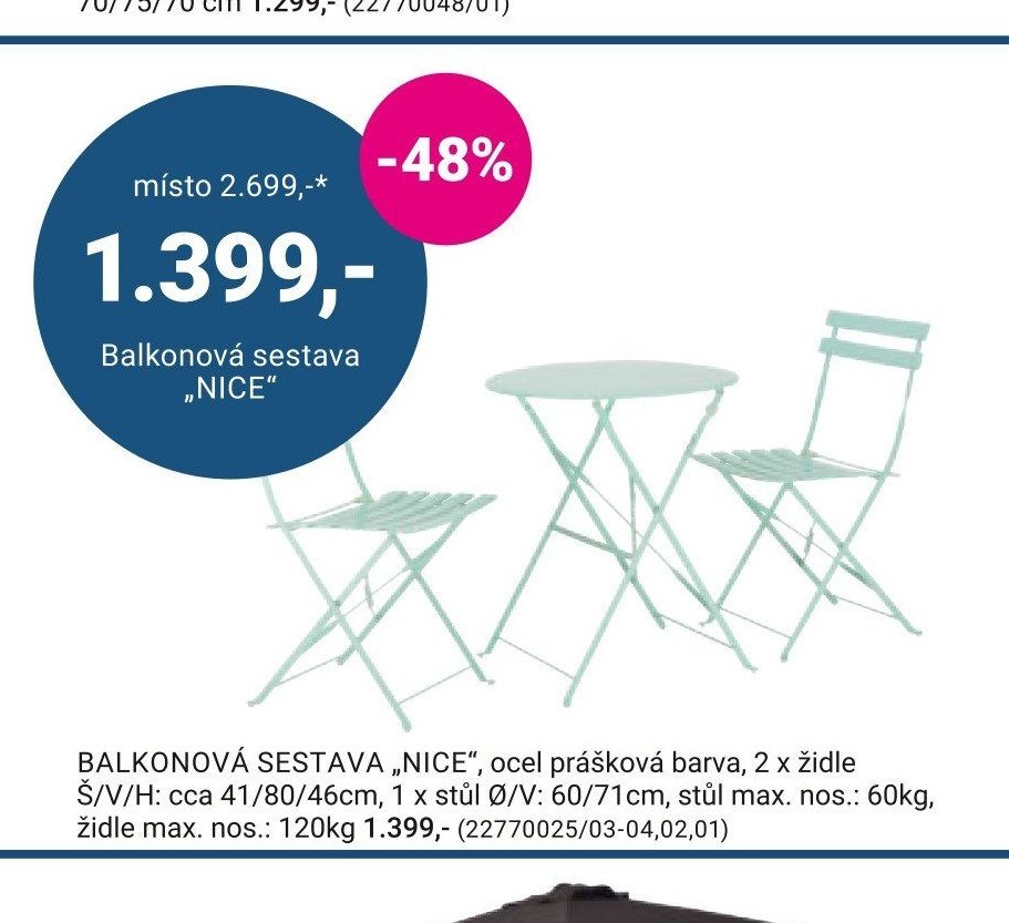 Balkonová sestava „NICE“