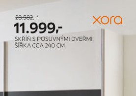 SKŘÍŇ S POSUVNÝMI DVEŘMI, ŠÍŘKA CCA 240 CM