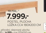 POSTEL, PLOCHA LŮŽKA CCA 180X200 CM