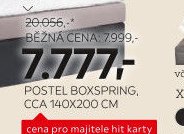 POSTEL BOXSPRING, CCA 140X200 CM