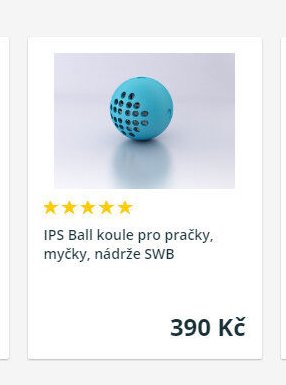 IPS Ball koule pro pračky, myčky, nádrže SWB