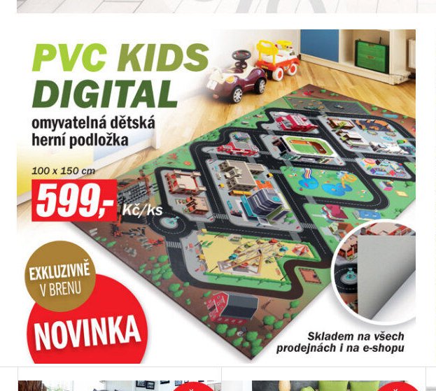 PVC KIDS DIGITAL omyvatelná dětská herní podložka
