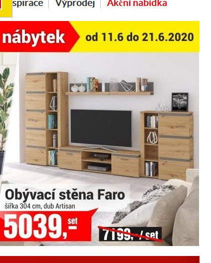 Obývací stěna Faro