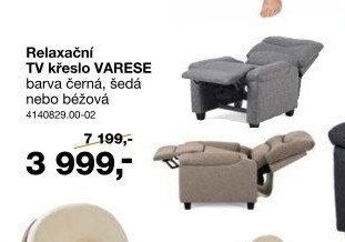 Relaxační TV křeslo VARESE