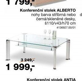 Konferenční stolek ALBERTO