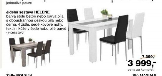 Jídelní sestava HELENE