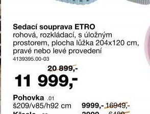 Sedací souprava ETRO