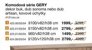 Komodová série GERY 1