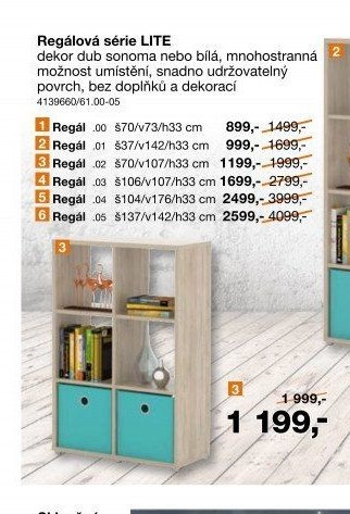Regálová série LITE