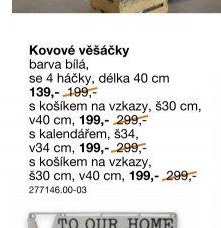 Kovové věšáčky