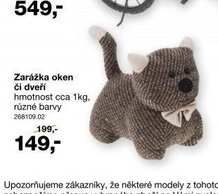 Zarážka oken či dveří
