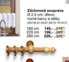 Záclonová souprava (dřevo)