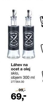 Láhev na ocet a olej