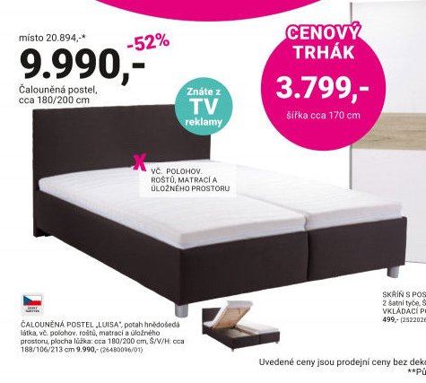 Čalouněná postel „LUISA“