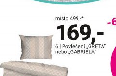 Povlečení GRETA nebo GABRIELA