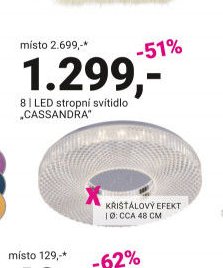 LED stropní svítidlo CASSANDRA