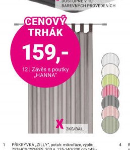 Závěs s poutky HANNA