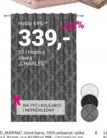 Hotový závěs CHARLES