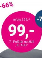 Polštář na židli KLAUS