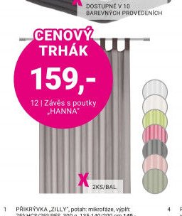 Závěs s poutky HANNA