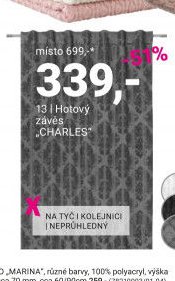Hotový závěs CHARLES