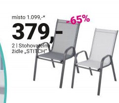 Stohovatelná židle STITCH