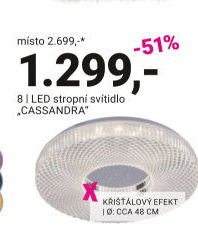 LED STROPNÍ SVÍTIDLO „CASSANDRA“