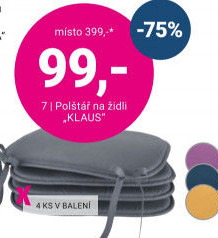 POLŠTÁŘ NA ŽIDLI „KLAUS“