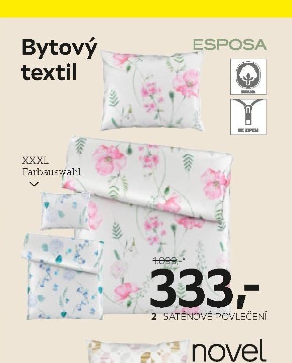 Saténové povlečení