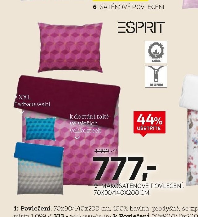 Makosaténové povlečení