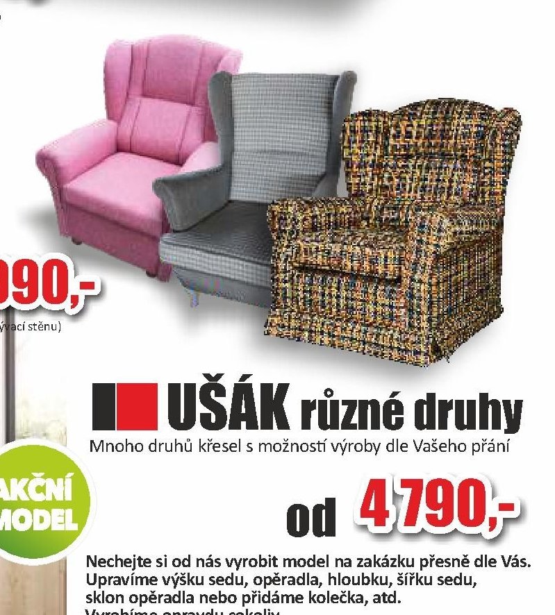 UŠÁK různé druhy