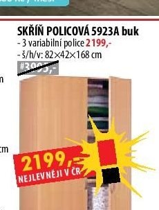 SKŘÍŇ POLICOVÁ 5923A buk