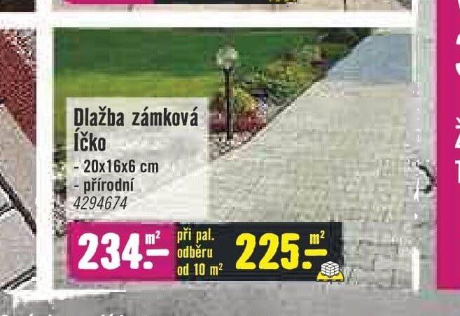 Dlažba zámková Íčko