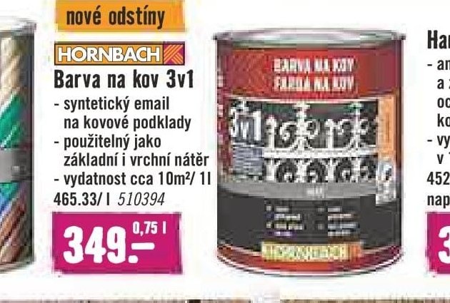 Hornbach Barva na kov 3v1
